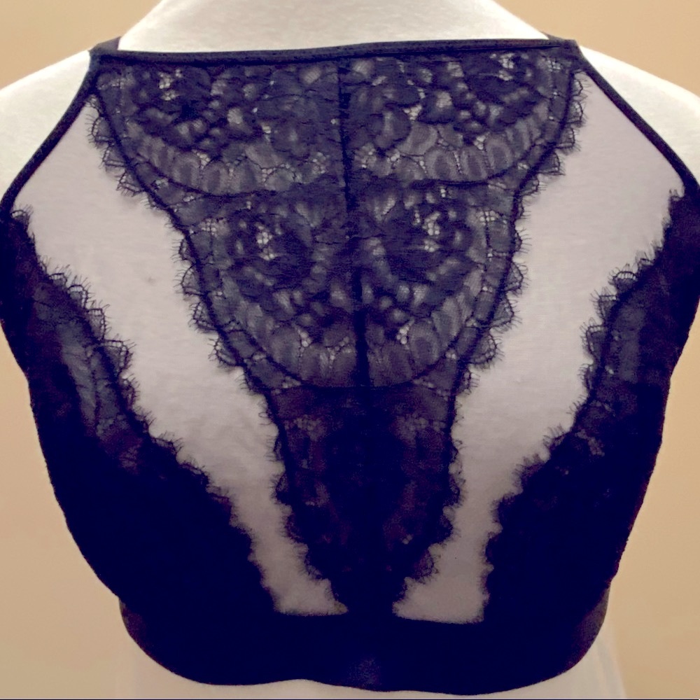 Soma “Breathless” High Neck Lace Bralette